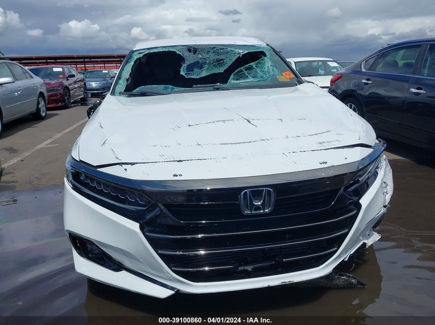 VIN 1HGCV1F34MA096707 2021 HONDA ACCORD SPORT