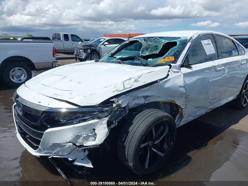 VIN 1HGCV1F34MA096707 2021 HONDA ACCORD SPORT