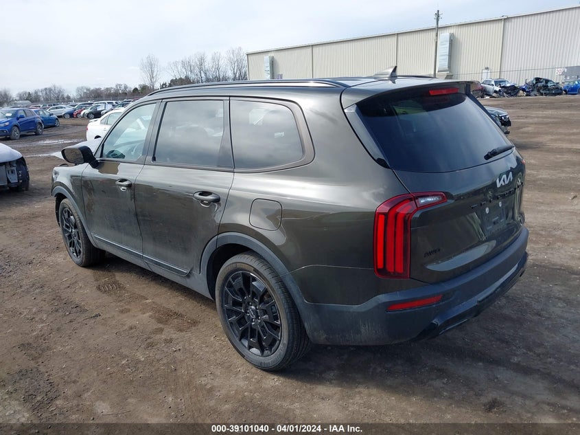 2022 Kia Telluride Ex VIN: 5XYP3DHC6NG261405 Lot: 39101040