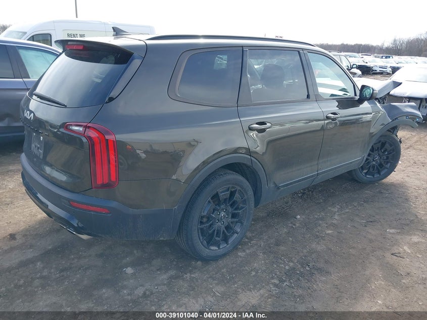 2022 Kia Telluride Ex VIN: 5XYP3DHC6NG261405 Lot: 39101040