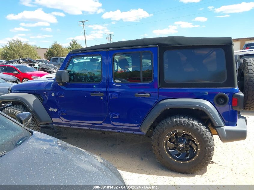 2018 Jeep Wrangler Unlimited Sport S 4X4 VIN: 1C4HJXDN2JW326900 Lot: 39101492