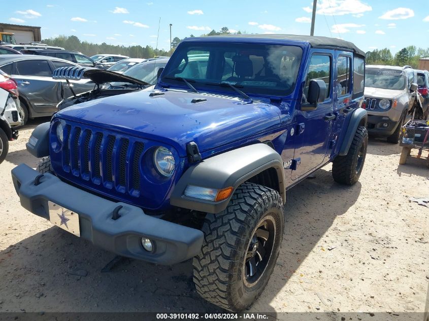 2018 Jeep Wrangler Unlimited Sport S 4X4 VIN: 1C4HJXDN2JW326900 Lot: 39101492