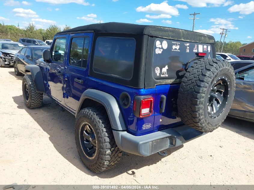 2018 Jeep Wrangler Unlimited Sport S 4X4 VIN: 1C4HJXDN2JW326900 Lot: 39101492