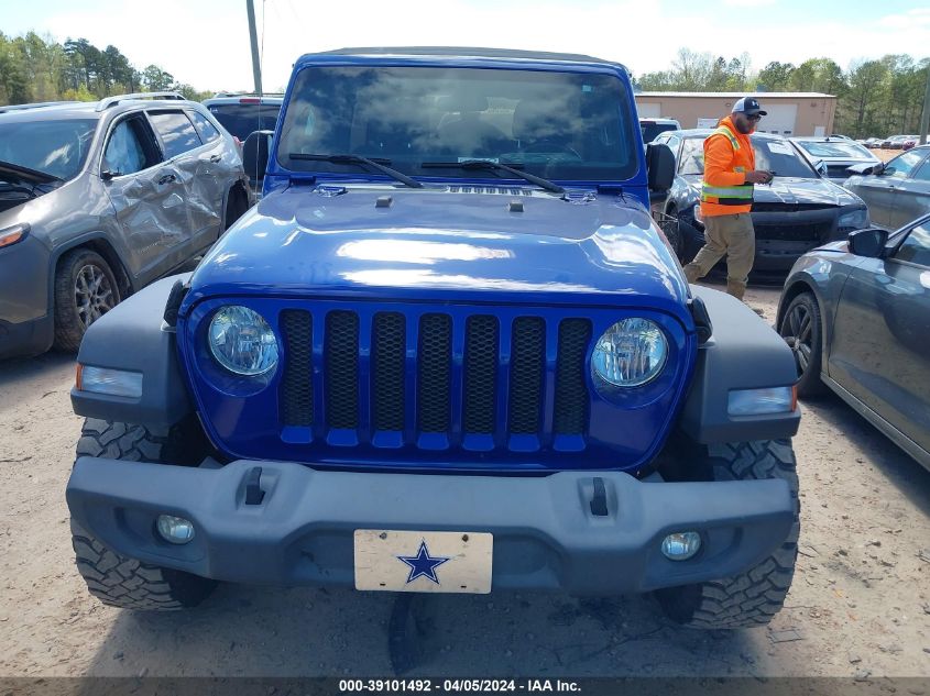 2018 Jeep Wrangler Unlimited Sport S 4X4 VIN: 1C4HJXDN2JW326900 Lot: 39101492