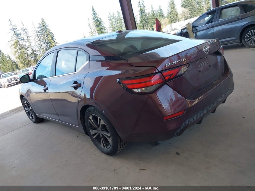 VIN 3N1AB8CV6MY299223 2021 NISSAN SENTRA SV