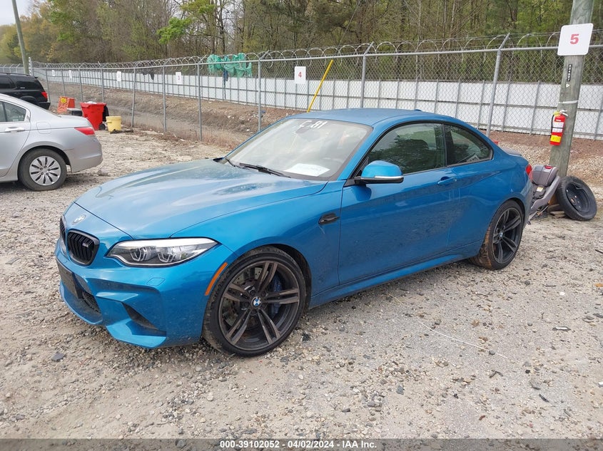 2018 BMW M2 VIN: WBS1J5C53JVD37588 Lot: 39102052