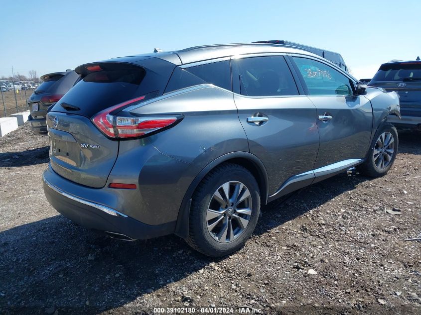 2015 Nissan Murano VIN: 5N1AZ2MH0FN279155 Lot: 39102180