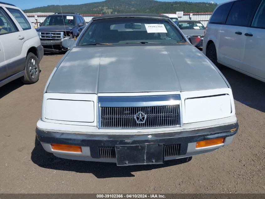 1C3BJ45K1JG366621 1988 Chrysler Lebaron