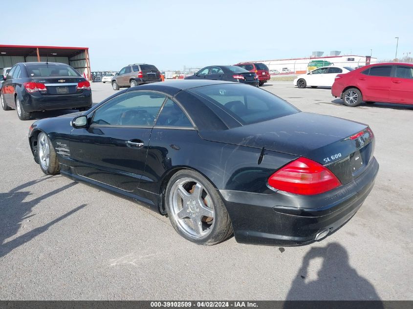 2003 Mercedes-Benz Sl-Class Base (A5) VIN: WDBSK75F73F032470 Lot: 39102509