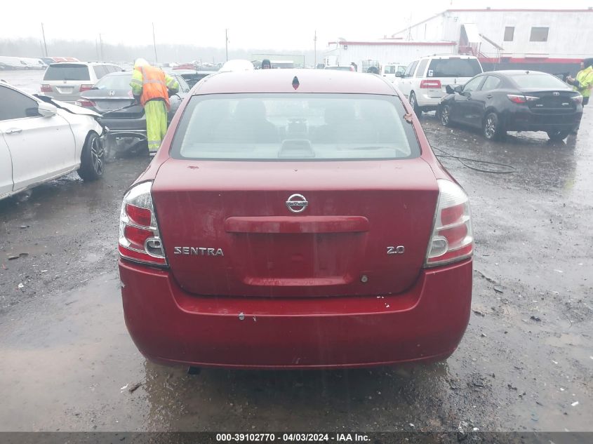 2007 Nissan Sentra 2.0 VIN: 3N1AB61E97L612726 Lot: 39102770