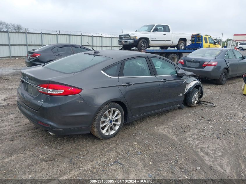 2017 Ford Fusion Hybrid Se VIN: 3FA6P0LU0HR323924 Lot: 39103085