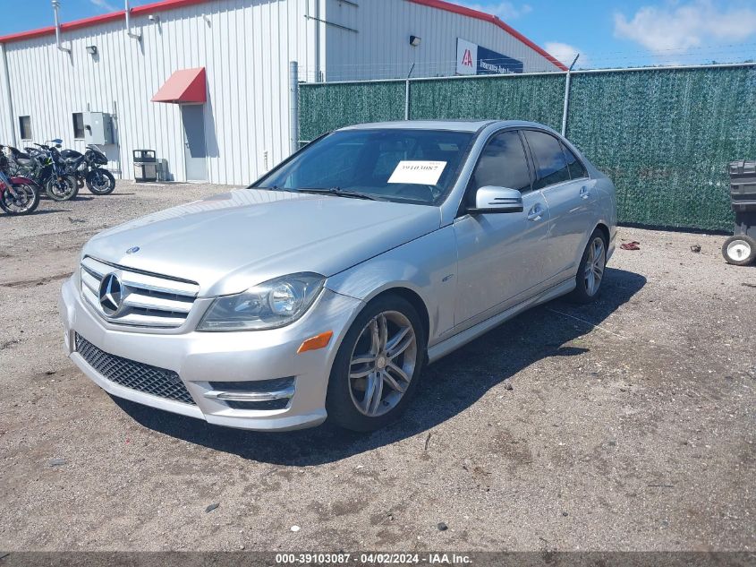 2012 Mercedes-Benz C 250 Luxury/Sport VIN: WDDGF4HB9CA616049 Lot: 39103087