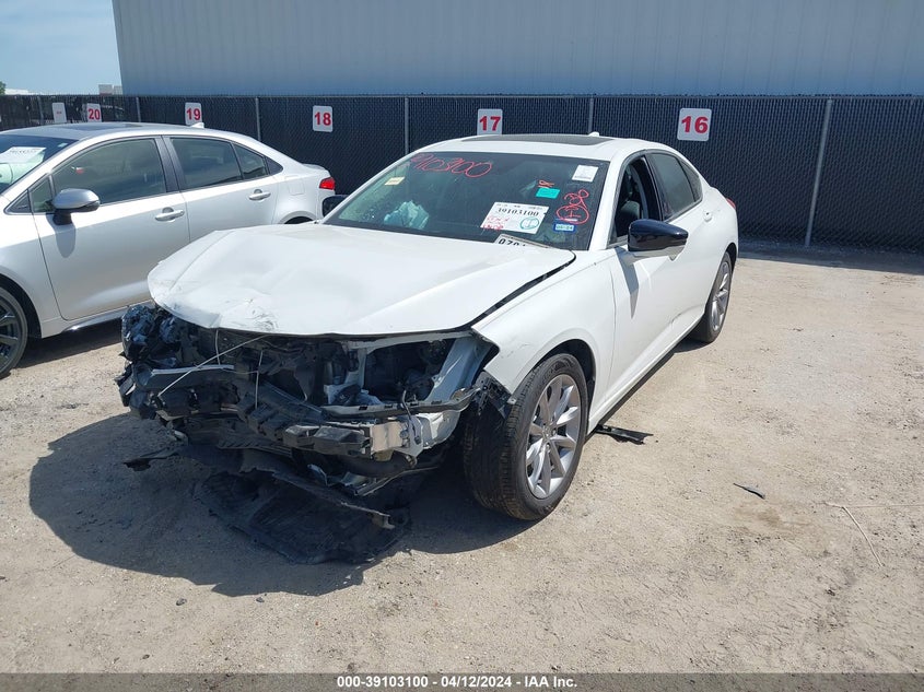 2021 Acura Tlx Standard VIN: 19UUB5F31MA003033 Lot: 39103100