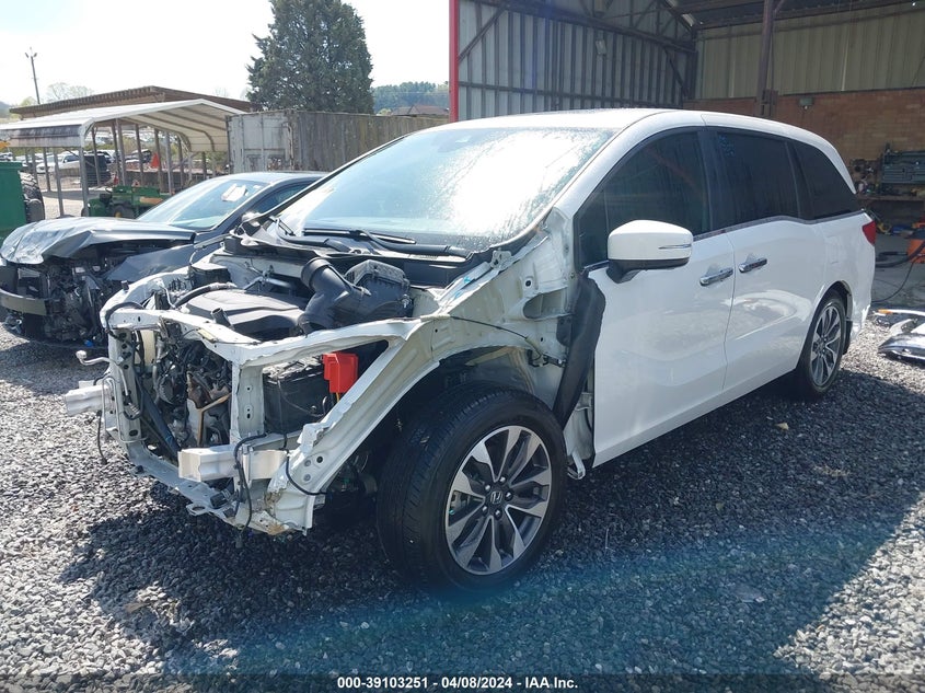 2021 HONDA ODYSSEY EX-L - 5FNRL6H75MB024224