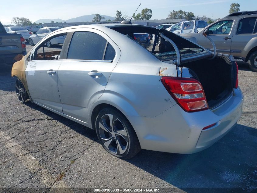 2019 Chevrolet Sonic Premier Auto VIN: 1G1JF5SB9K4130135 Lot: 39103939