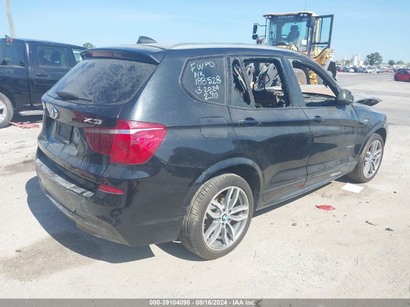 2016 BMW X3 xDrive28I VIN: 5UXWX9C54G0D69036 Lot: 39104098