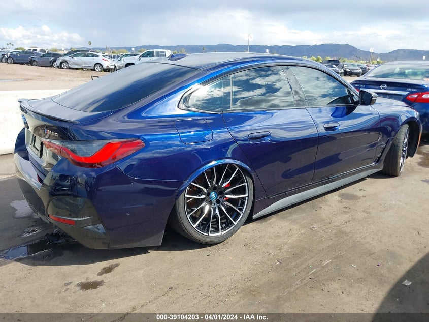 2023 BMW I4 M50 VIN: WBY33AW01PFR25426 Lot: 39104203