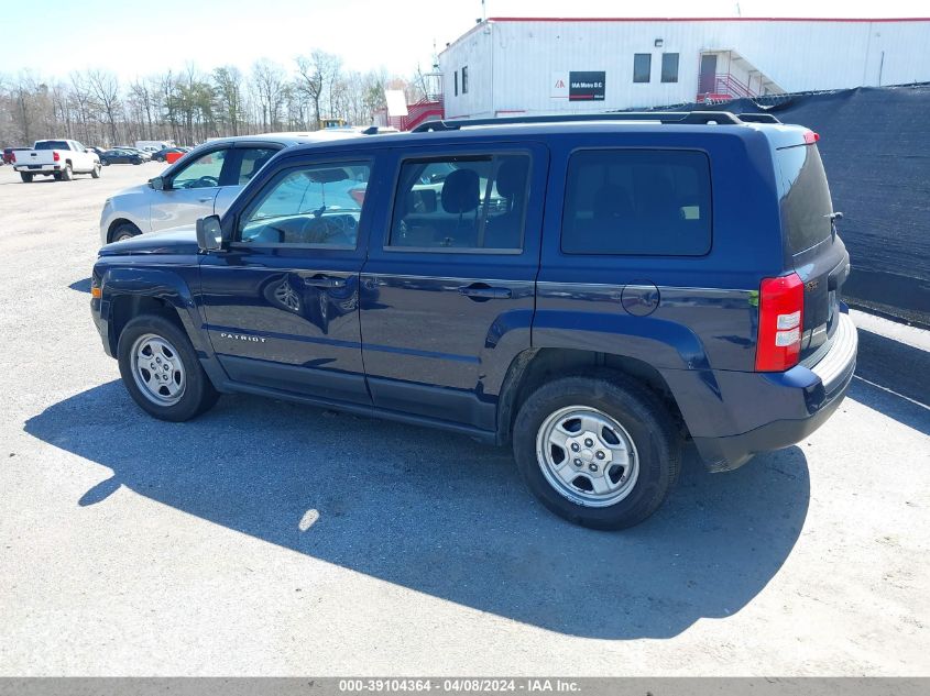 2014 Jeep Patriot Sport VIN: 1C4NJPBA0ED585356 Lot: 39104364