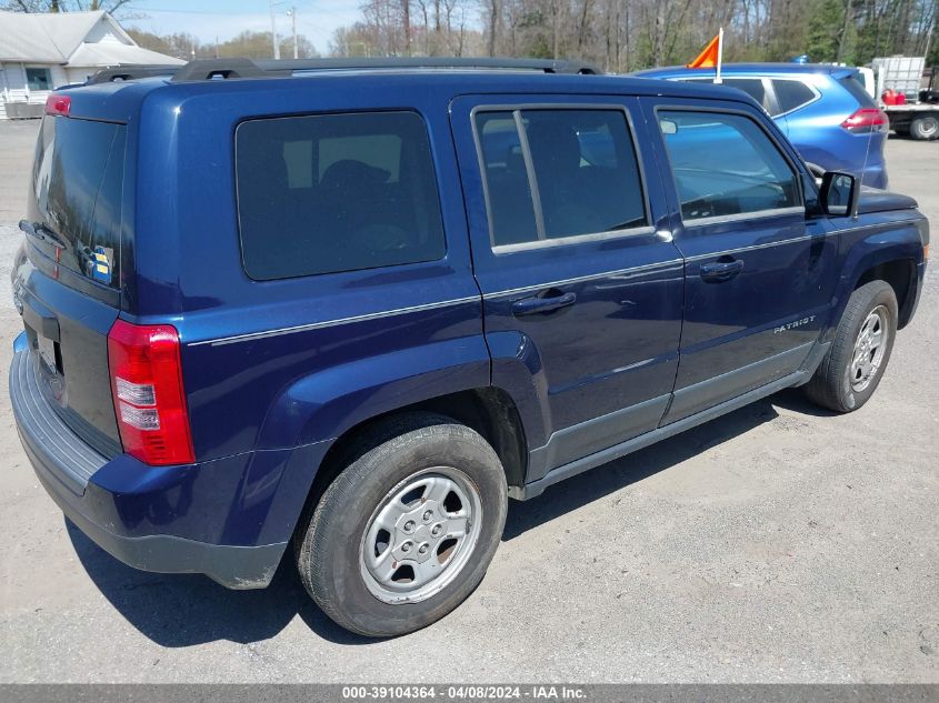 2014 Jeep Patriot Sport VIN: 1C4NJPBA0ED585356 Lot: 39104364