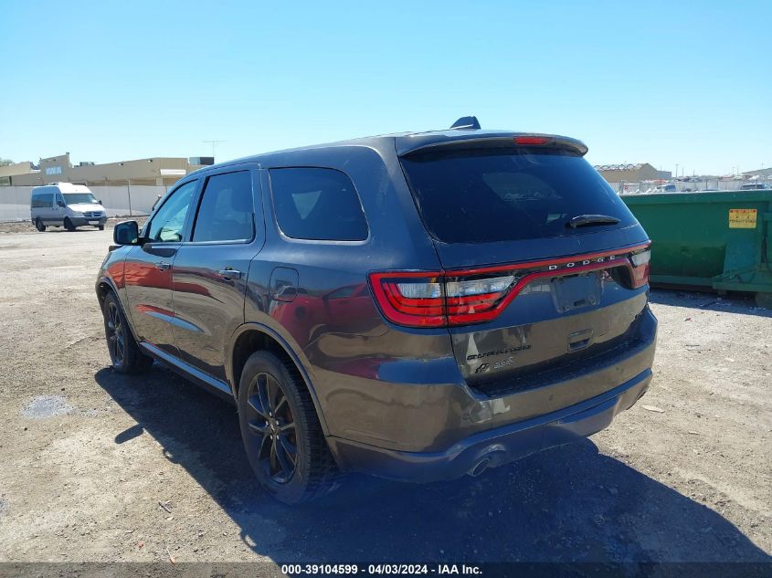 2019 Dodge Durango Gt Awd VIN: 1C4RDJDG9KC599183 Lot: 39104599