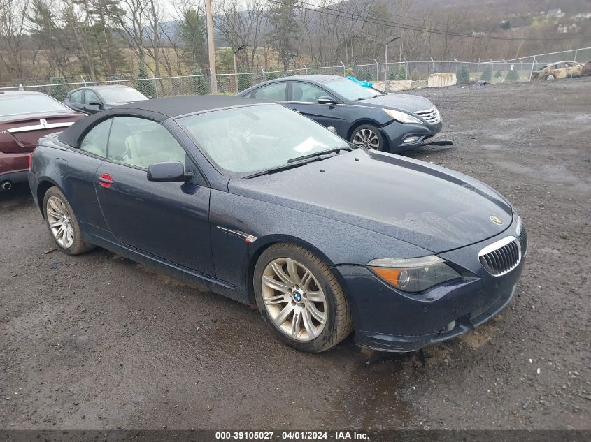 2007 BMW 650I VIN: WBAEK135X7CN72504 Lot: 39105027