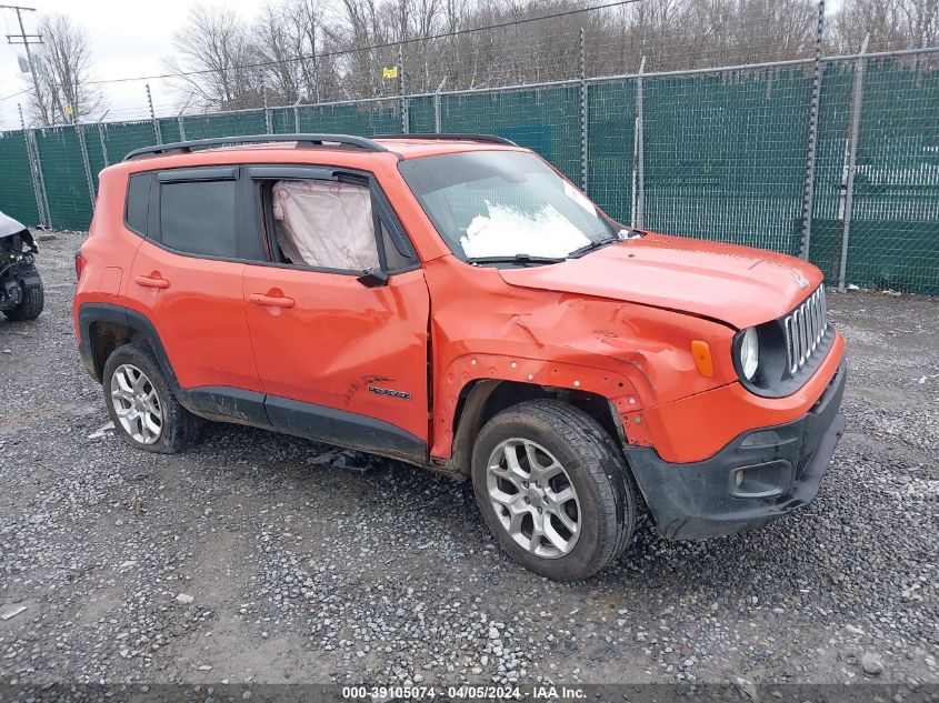 2018 Jeep Renegade Latitude 4X4 VIN: ZACCJBBB7JPG76767 Lot: 39105074