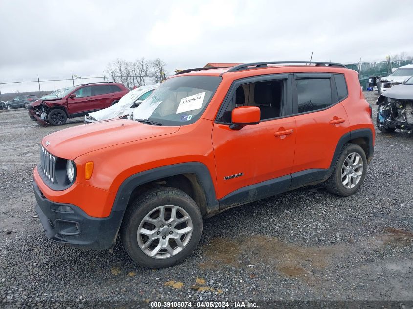 2018 Jeep Renegade Latitude 4X4 VIN: ZACCJBBB7JPG76767 Lot: 39105074