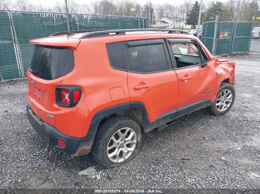 2018 Jeep Renegade Latitude 4X4 VIN: ZACCJBBB7JPG76767 Lot: 39105074