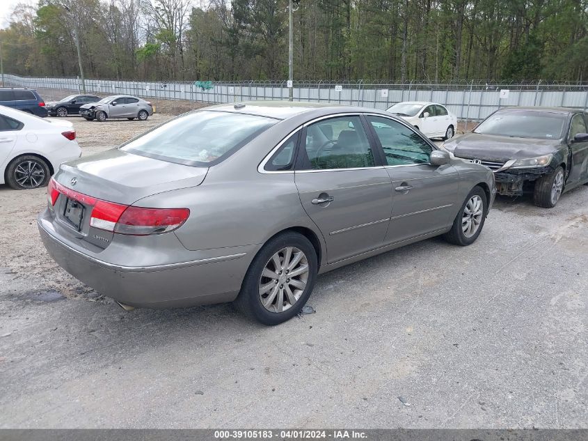 KMHFC46F49A373761 | 2009 HYUNDAI AZERA