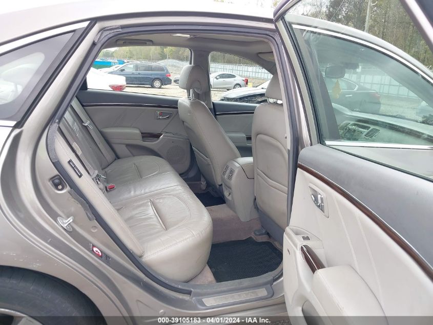 KMHFC46F49A373761 | 2009 HYUNDAI AZERA