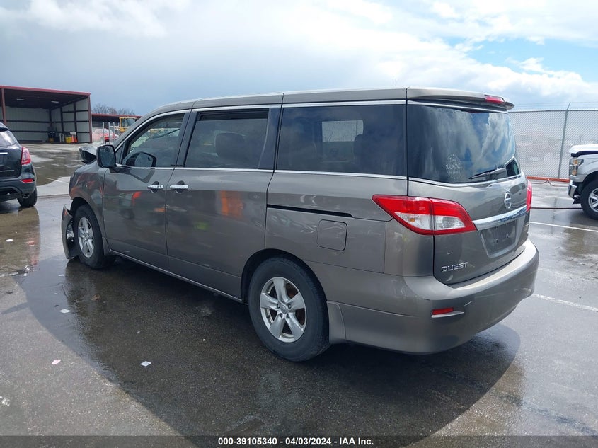 2015 Nissan Quest Platinum/S/Sl/Sv VIN: JN8AE2KP0F9129764 Lot: 39105340