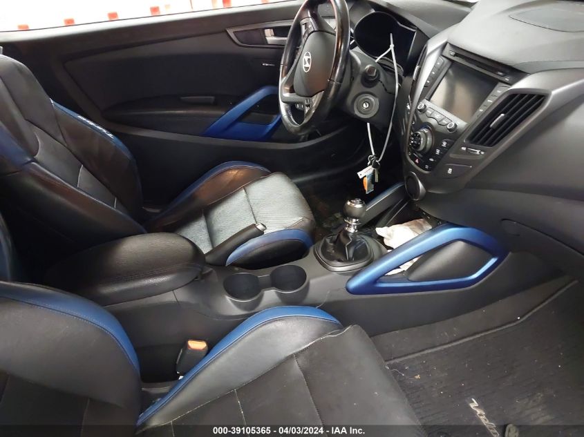 2016 HYUNDAI VELOSTER TURBO - KMHTC6AE4GU251281