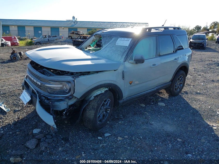 2023 Ford Bronco Sport Badlands VIN: 3FMCR9D97PRD10765 Lot: 39105408