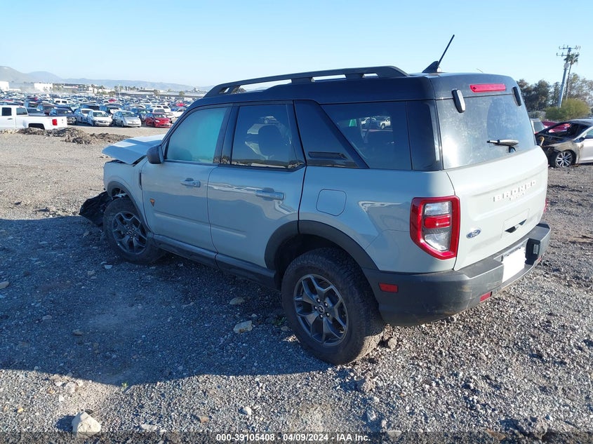 2023 Ford Bronco Sport Badlands VIN: 3FMCR9D97PRD10765 Lot: 39105408