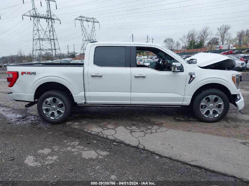 2023 FORD F-150 PLATINUM - 1FTFW1E84PFD18871