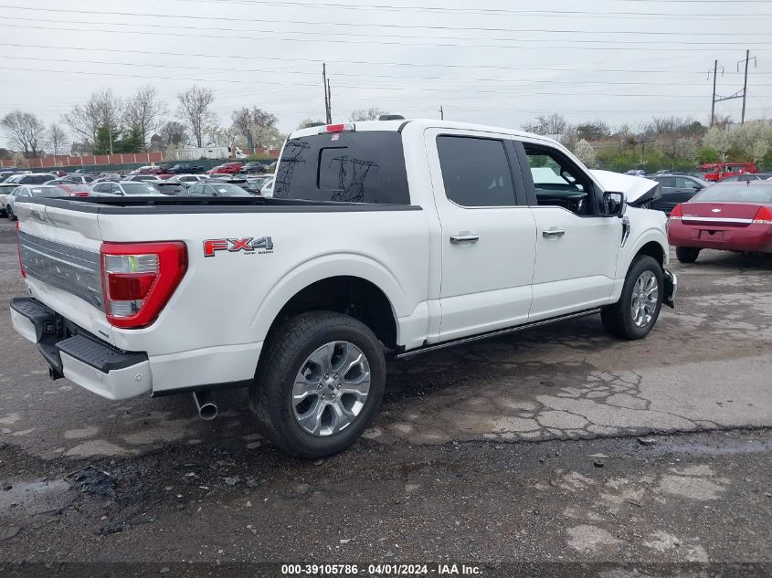 2023 FORD F-150 PLATINUM - 1FTFW1E84PFD18871