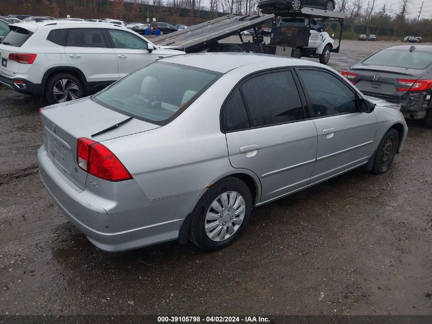 2HGES16535H508945 | 2005 HONDA CIVIC