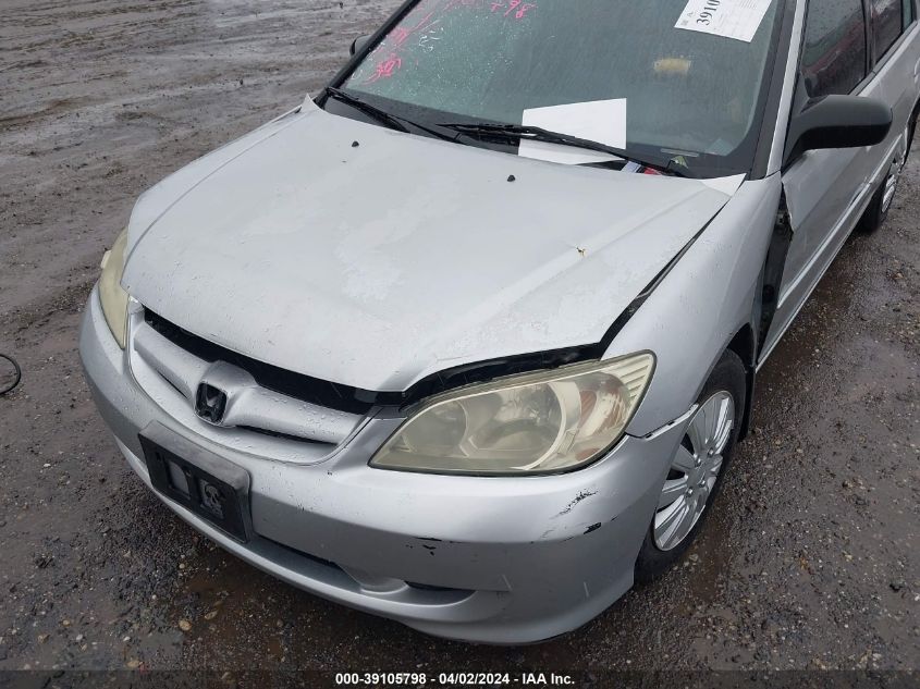 2HGES16535H508945 | 2005 HONDA CIVIC