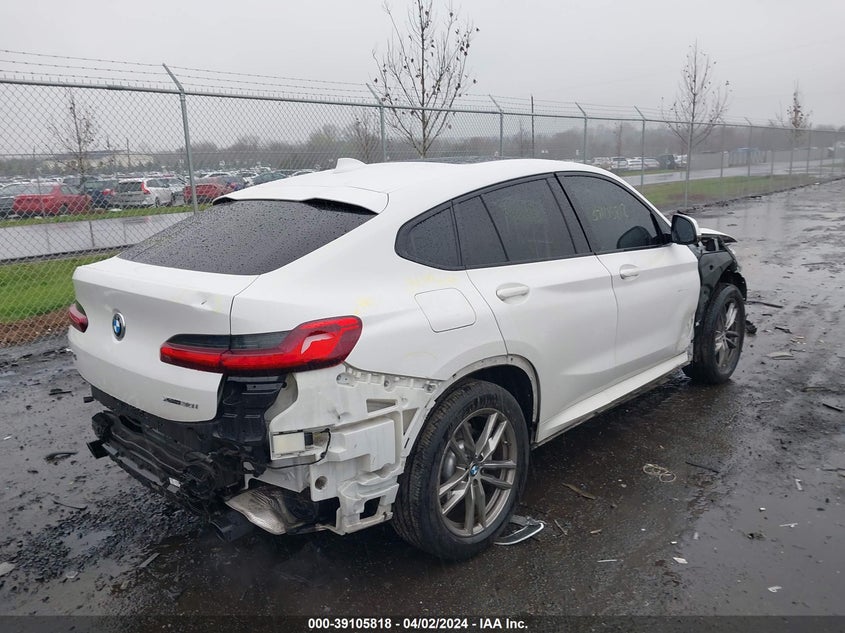 2021 BMW X4 xDrive30I VIN: 5UX2V1C00M9G24363 Lot: 39105818