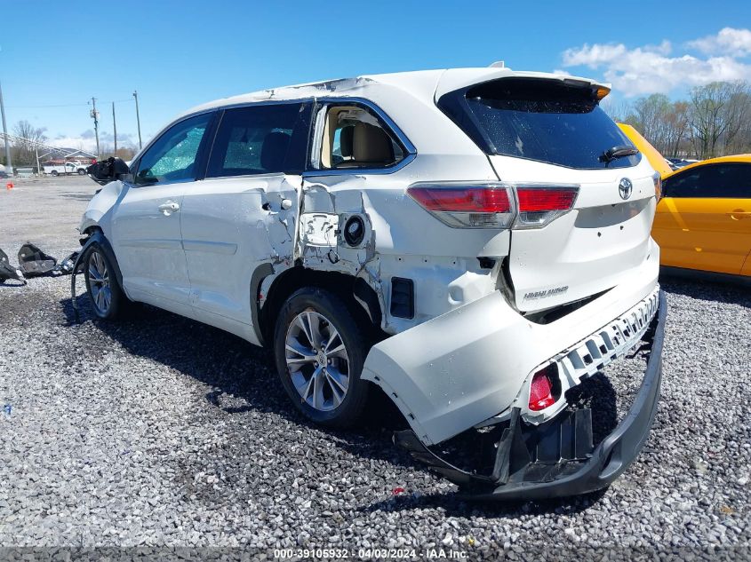 2014 Toyota Highlander Le Plus V6 VIN: 5TDZKRFH8ES033447 Lot: 39105932