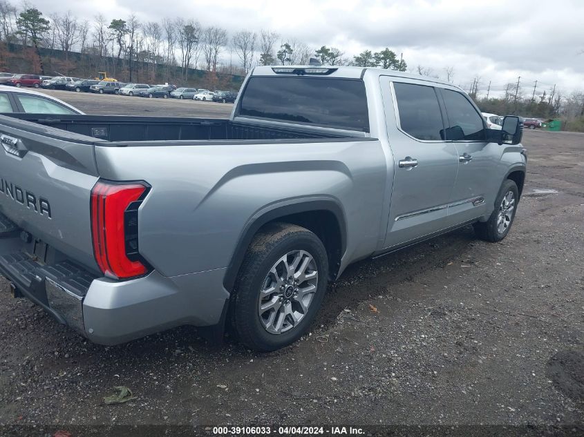 2022 Toyota Tundra Hybrid 1794 Edition VIN: 5TFMC5EC3NX001313 Lot: 39106033