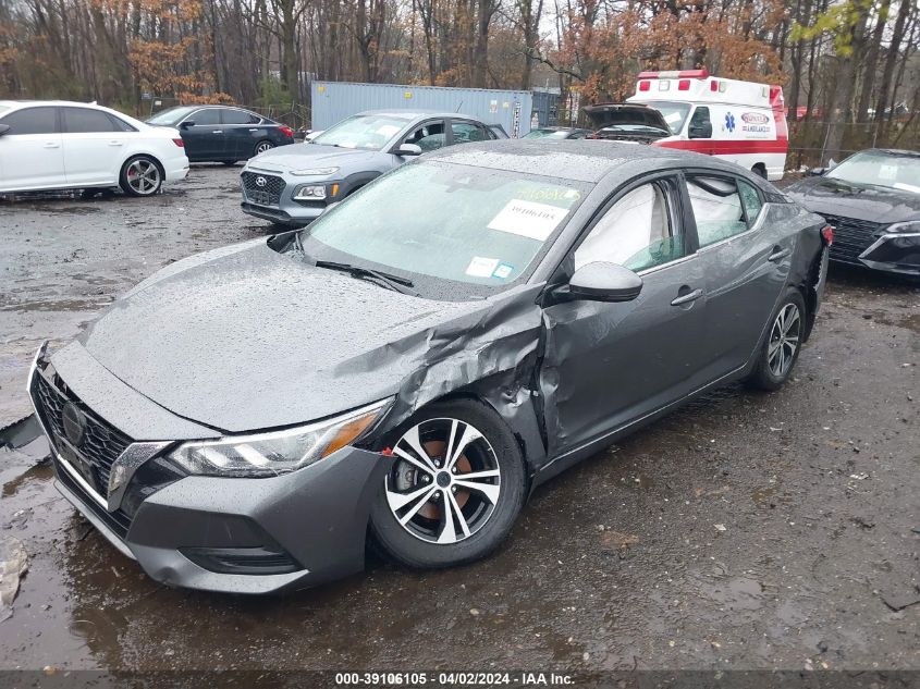 2020 Nissan Sentra Sv Xtronic Cvt VIN: 3N1AB8CV7LY283711 Lot: 39106105