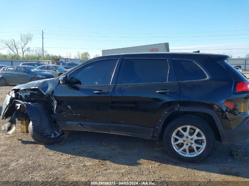 2017 Jeep Cherokee Sport 4X4 VIN: 1C4PJMABXHD220740 Lot: 39106373