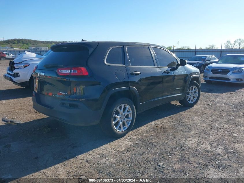 2017 Jeep Cherokee Sport 4X4 VIN: 1C4PJMABXHD220740 Lot: 39106373