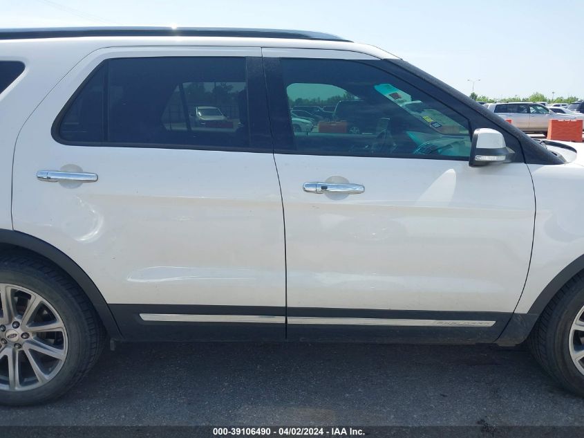 2016 Ford Explorer Limited VIN: 1FM5K7F86GGB71922 Lot: 39106490