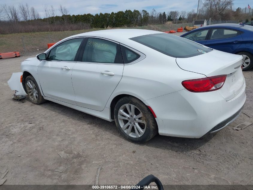 2015 Chrysler 200 Limited VIN: 1C3CCCAB8FN693597 Lot: 39106572