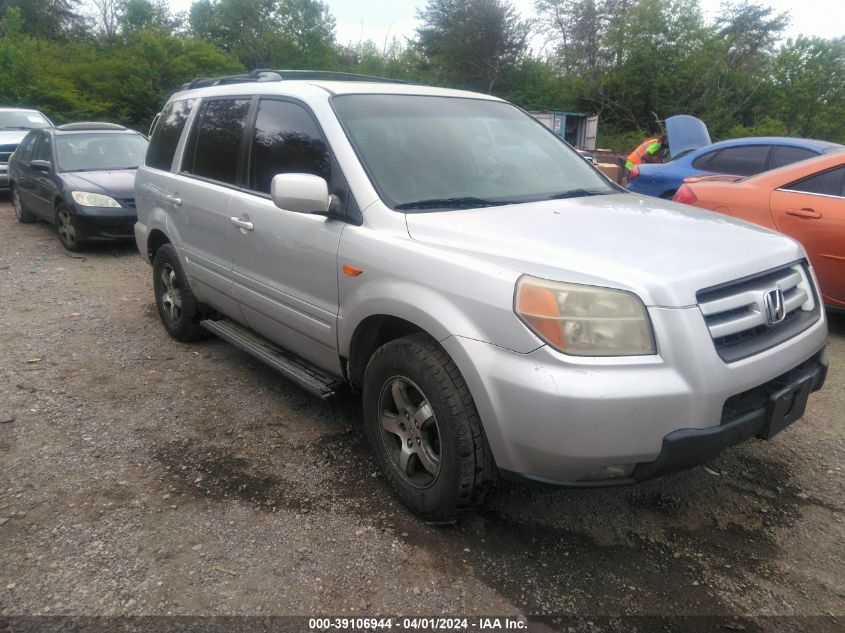 2007 Honda Pilot Ex-L VIN: 2HKYF18667H538554 Lot: 40628502