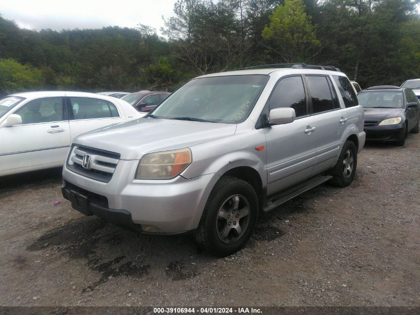 2007 Honda Pilot Ex-L VIN: 2HKYF18667H538554 Lot: 40628502