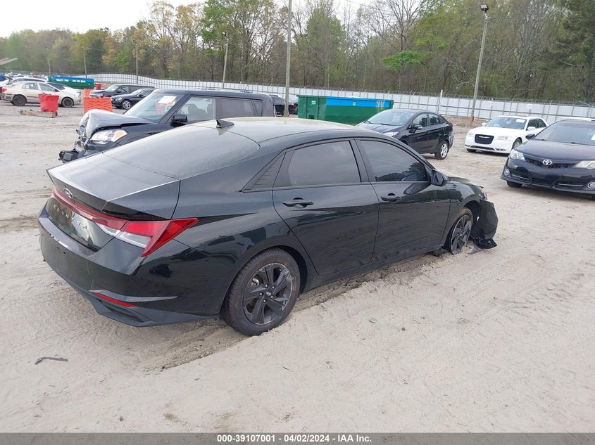 VIN 5NPLM4AG9MH038310 2021 HYUNDAI ELANTRA SEL