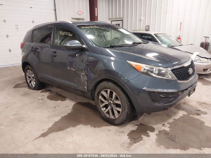 2015 Kia Sportage Lx VIN: KNDPBCAC9F7771169 Lot: 39107036